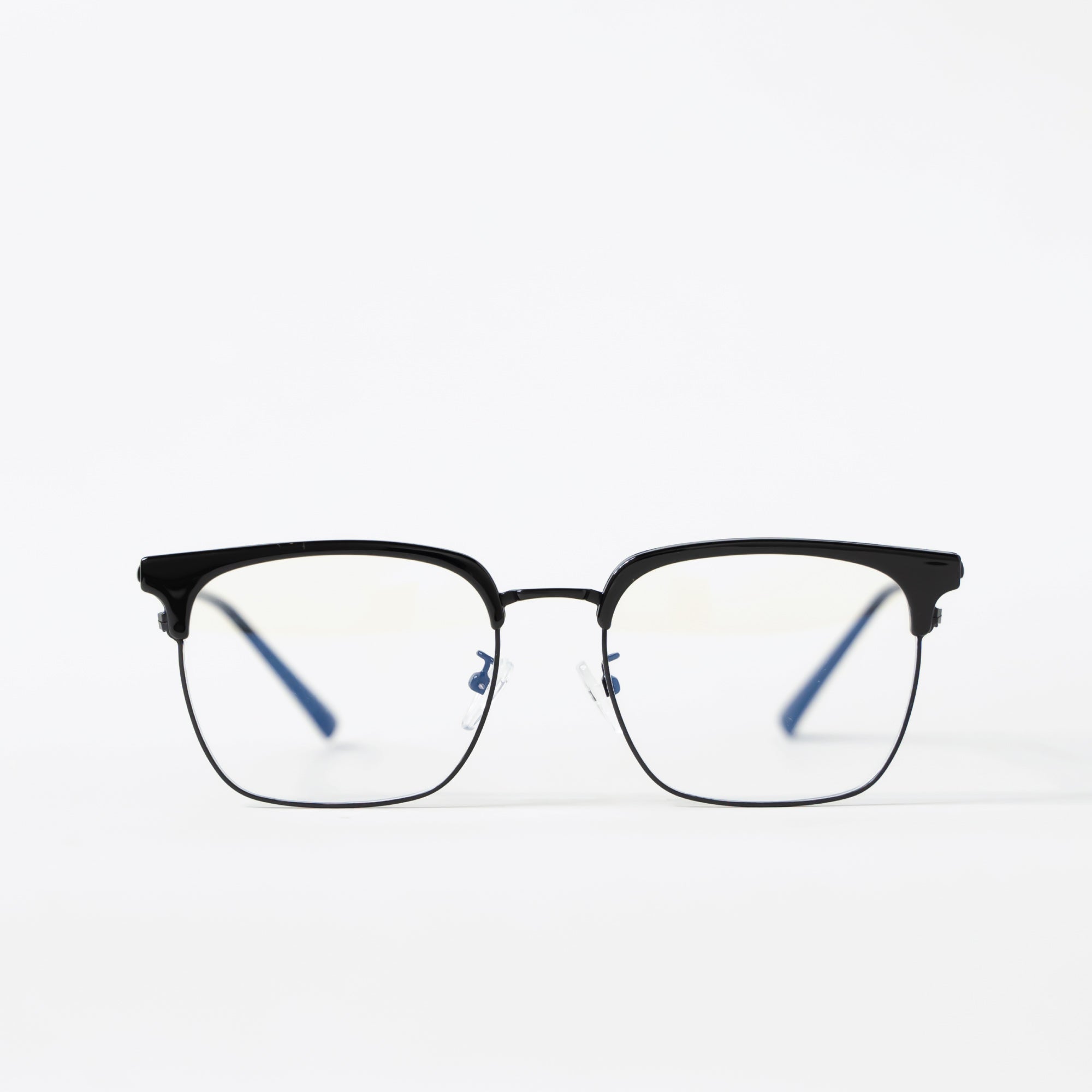 Black Classic Retro Square Glasses