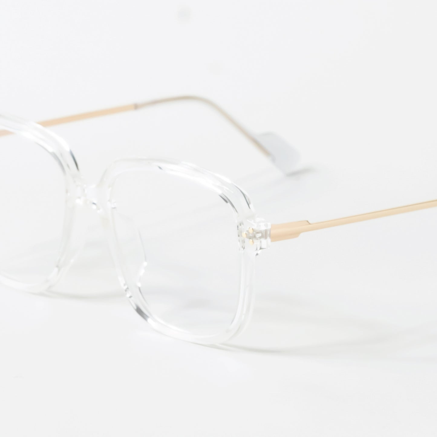 Clear Large Frame Rounded Rectangle Frame Glasses