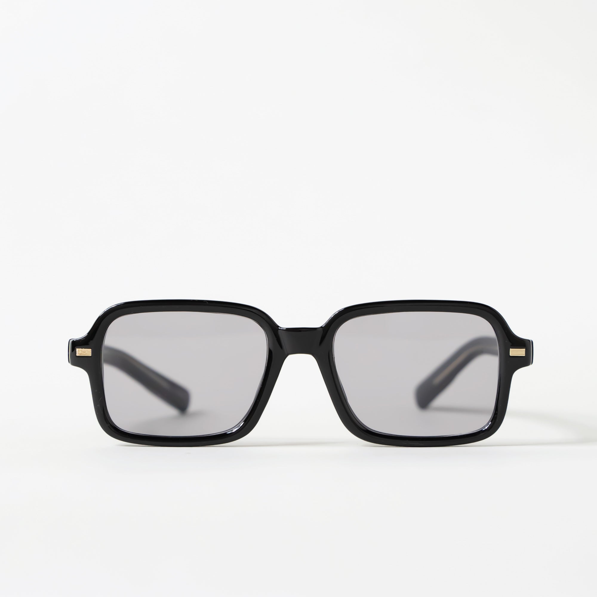 Rectangular Retro Sunglasses - Black