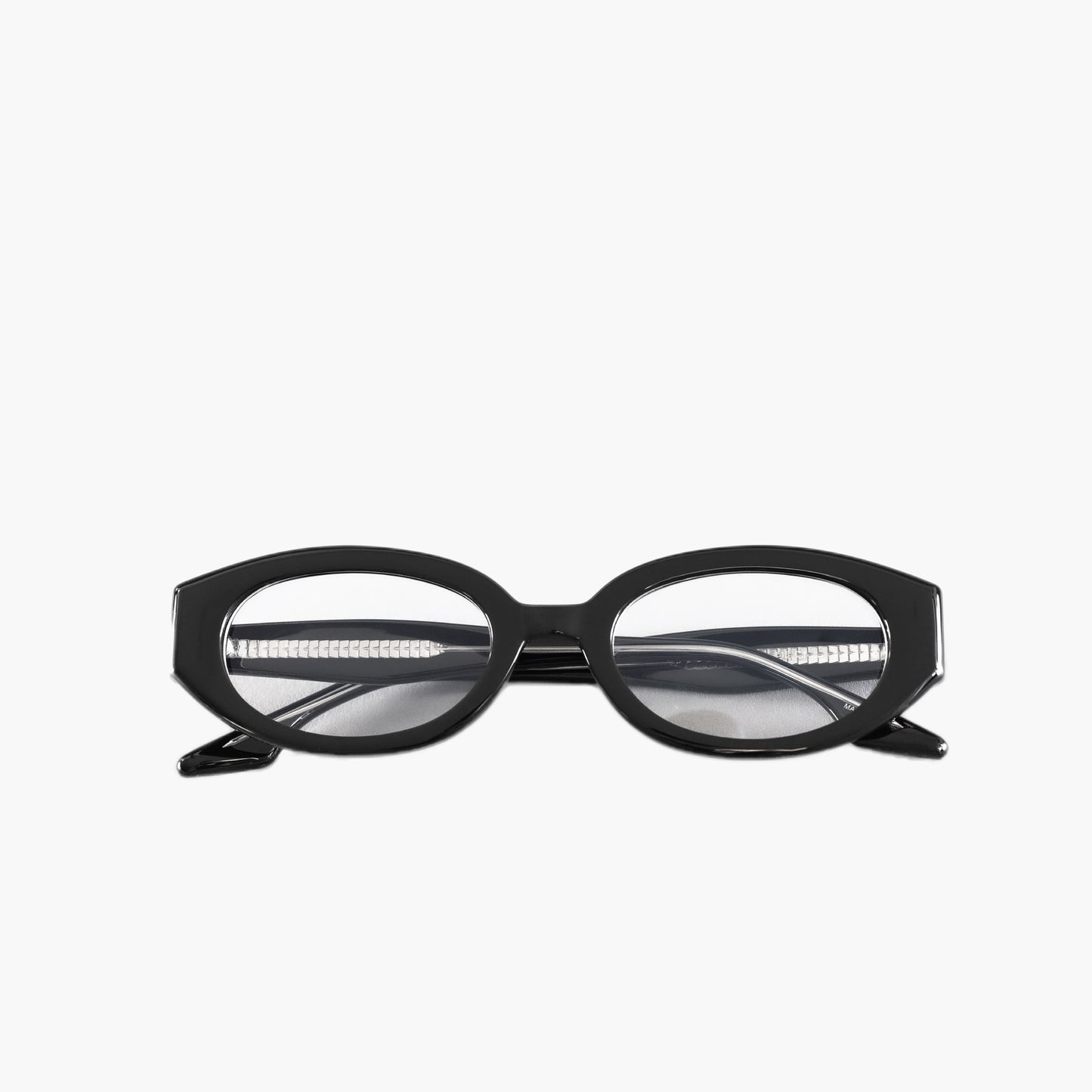 Black Oval Eye Glasses