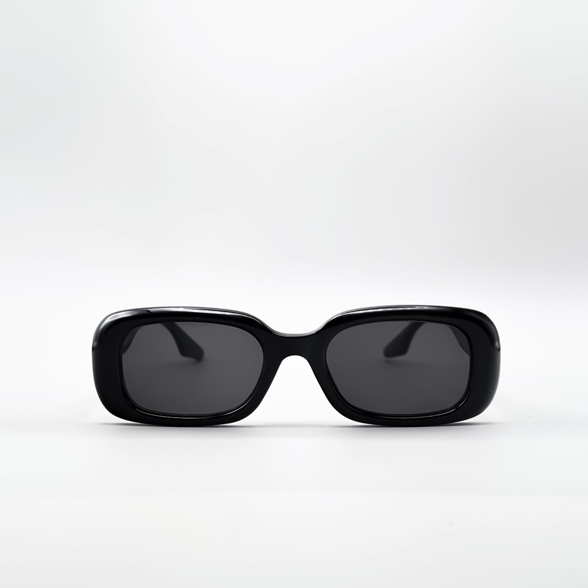Black Rectangle Bubble Sunglasses