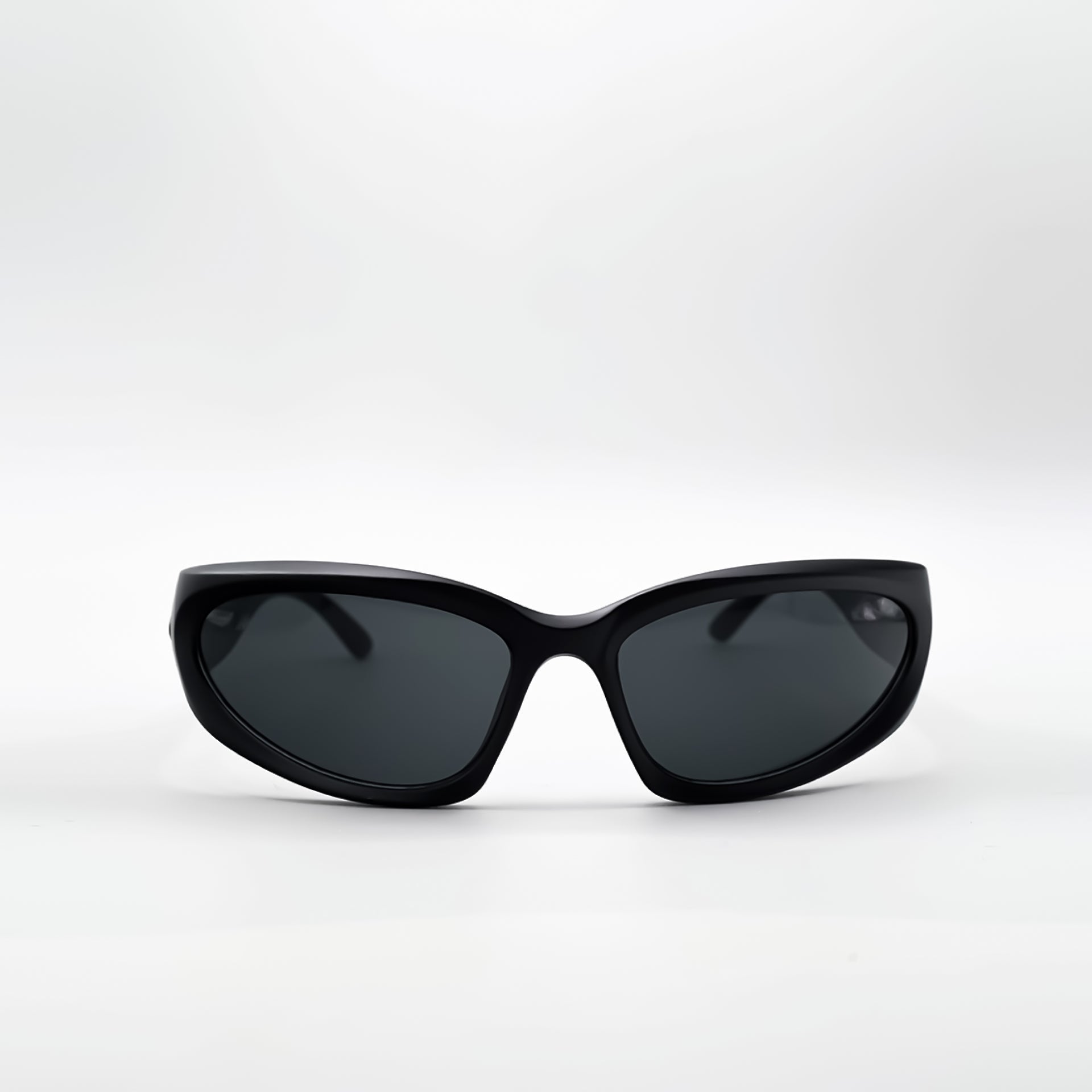 Black Chunky Wraparound Sunglasses