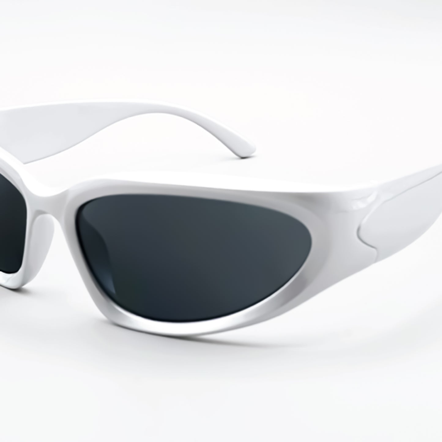 Silver Chunky Wraparound Sunglasses