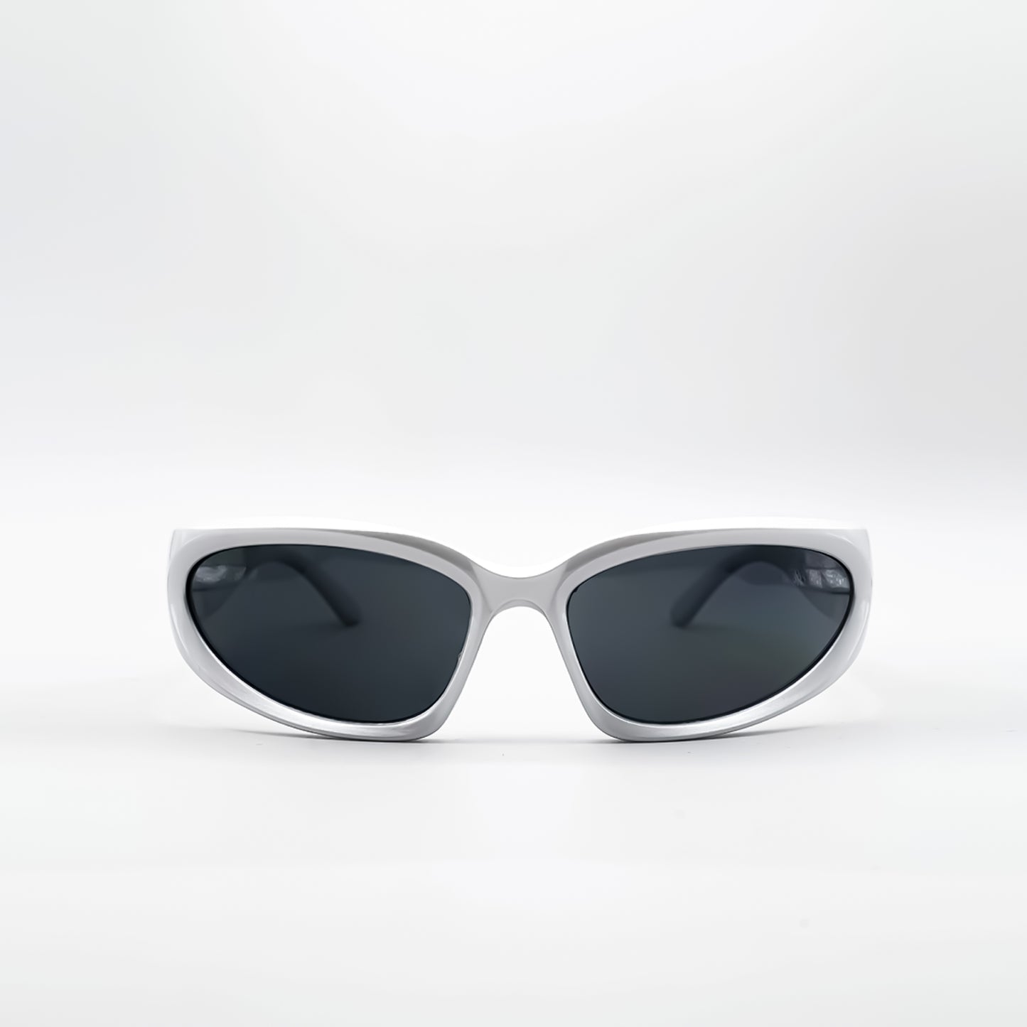 Silver Chunky Wraparound Sunglasses