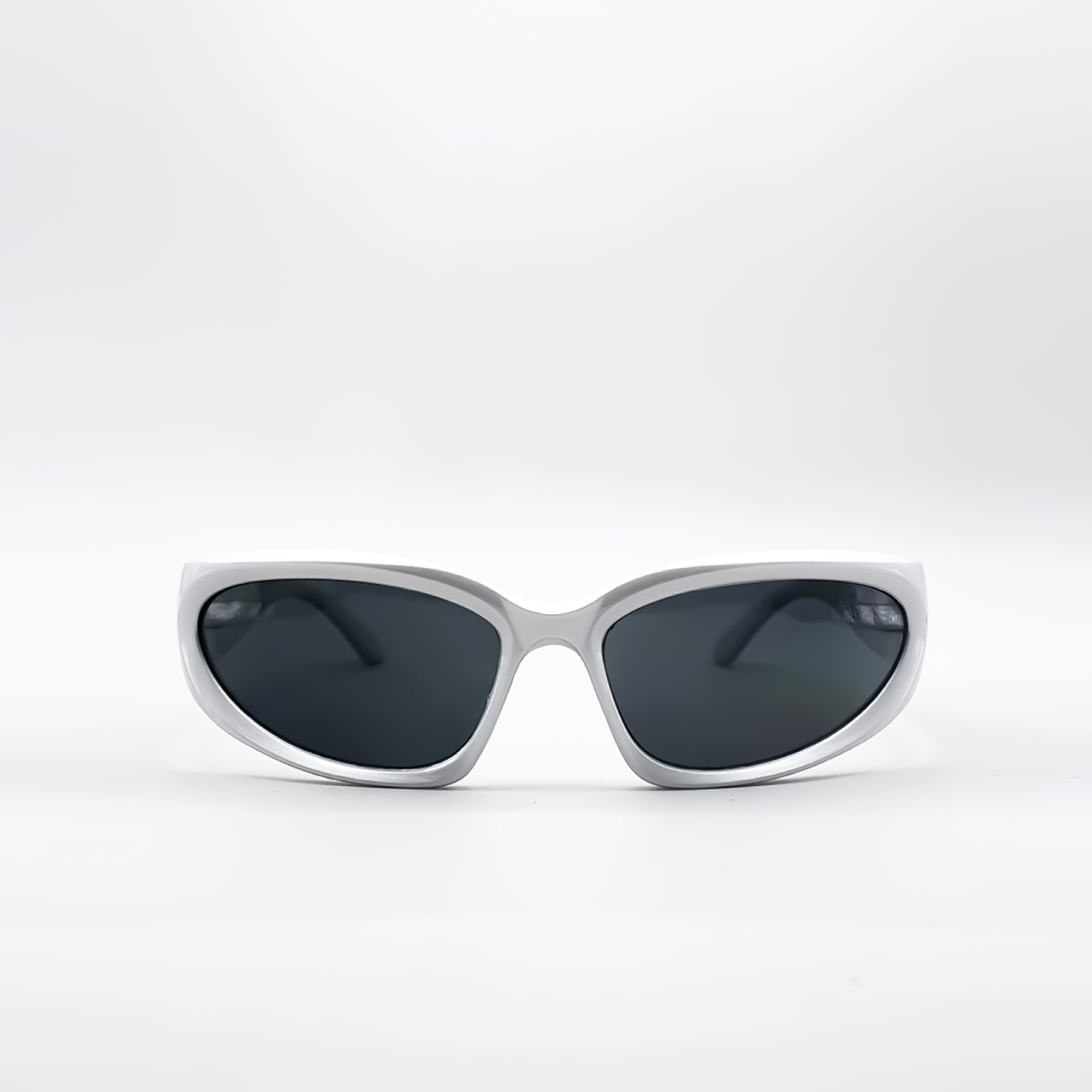 Silver Chunky Wraparound Sunglasses