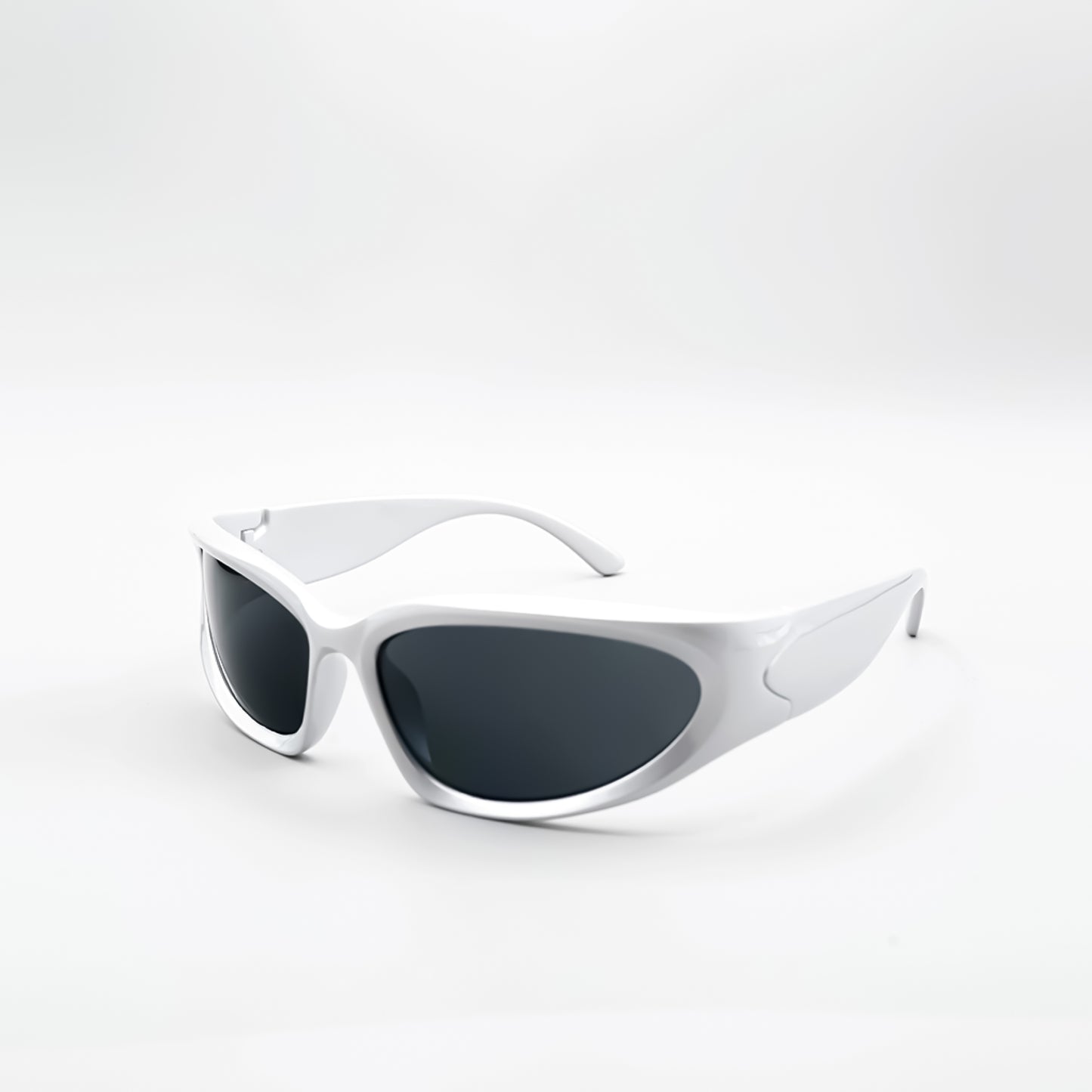Silver Chunky Wraparound Sunglasses