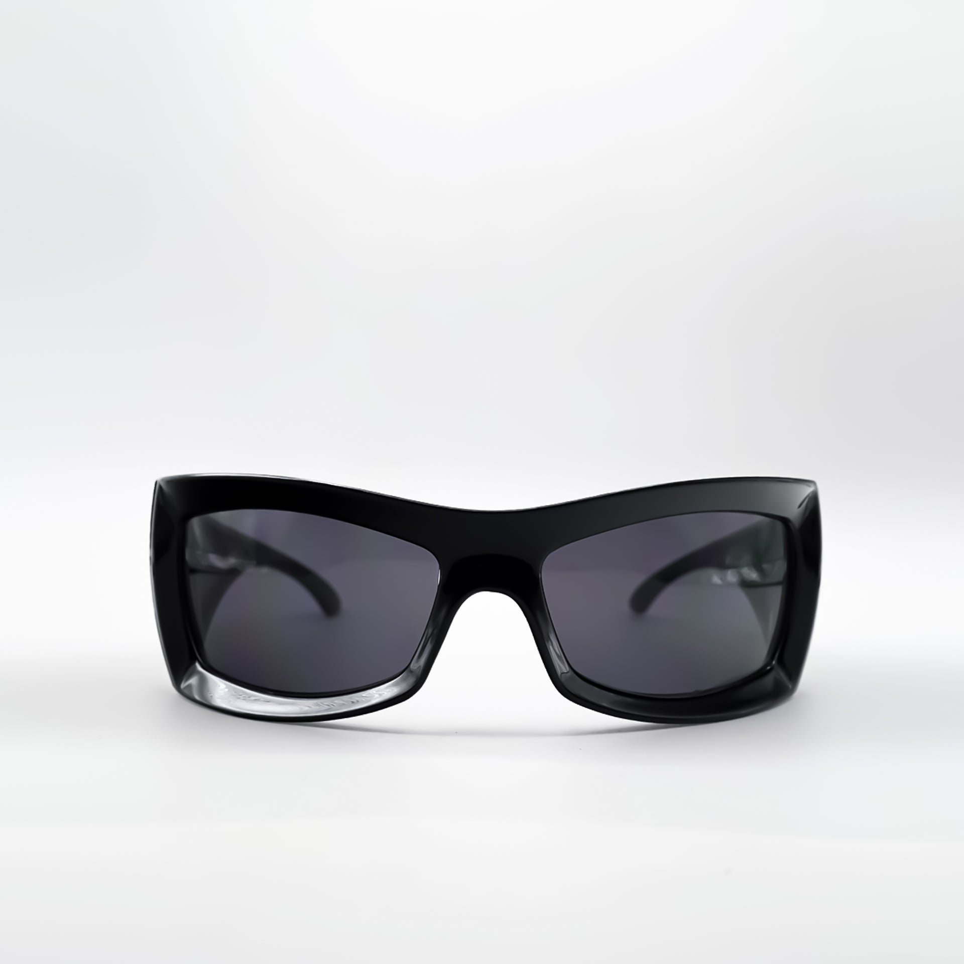 Black Bat Rectangle Sunglasses