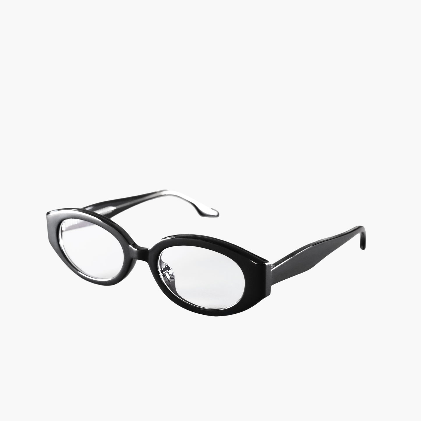 Black Oval Eye Glasses