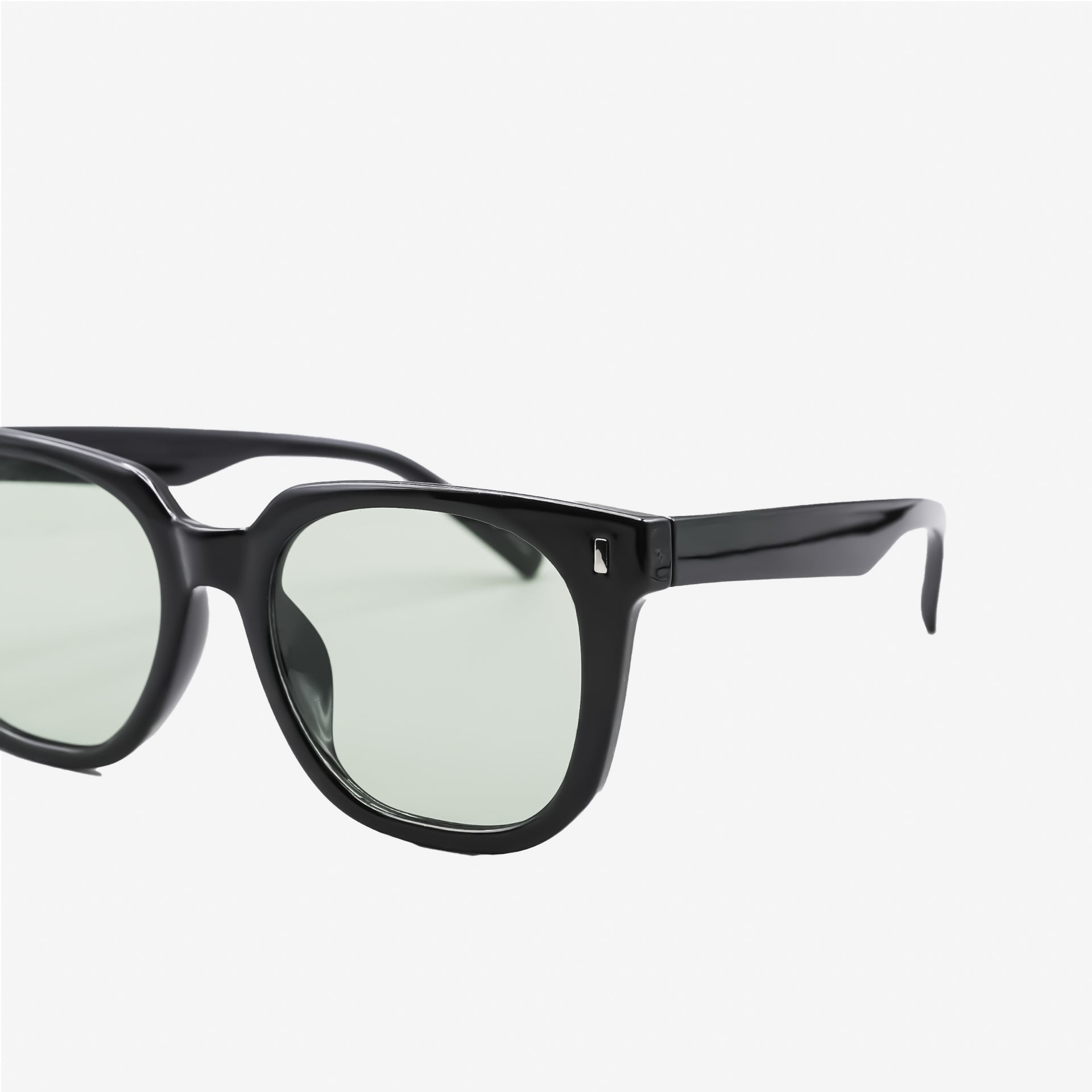 Light Green Tint Square Sunglasses