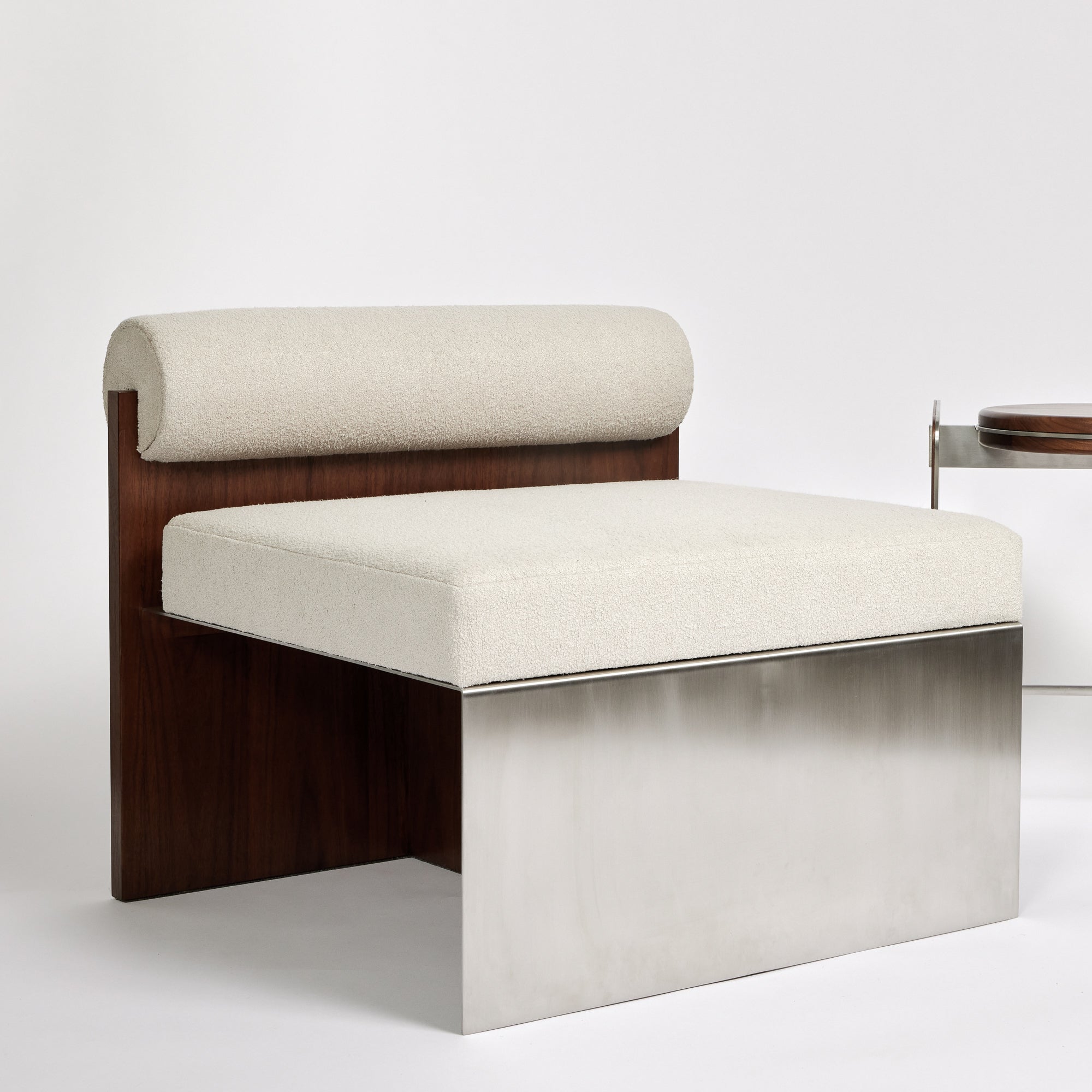 Chair Using Building Blocks Building Blocks, Side Lounge Chair in Bouclé and Walnut Back – Archives ...