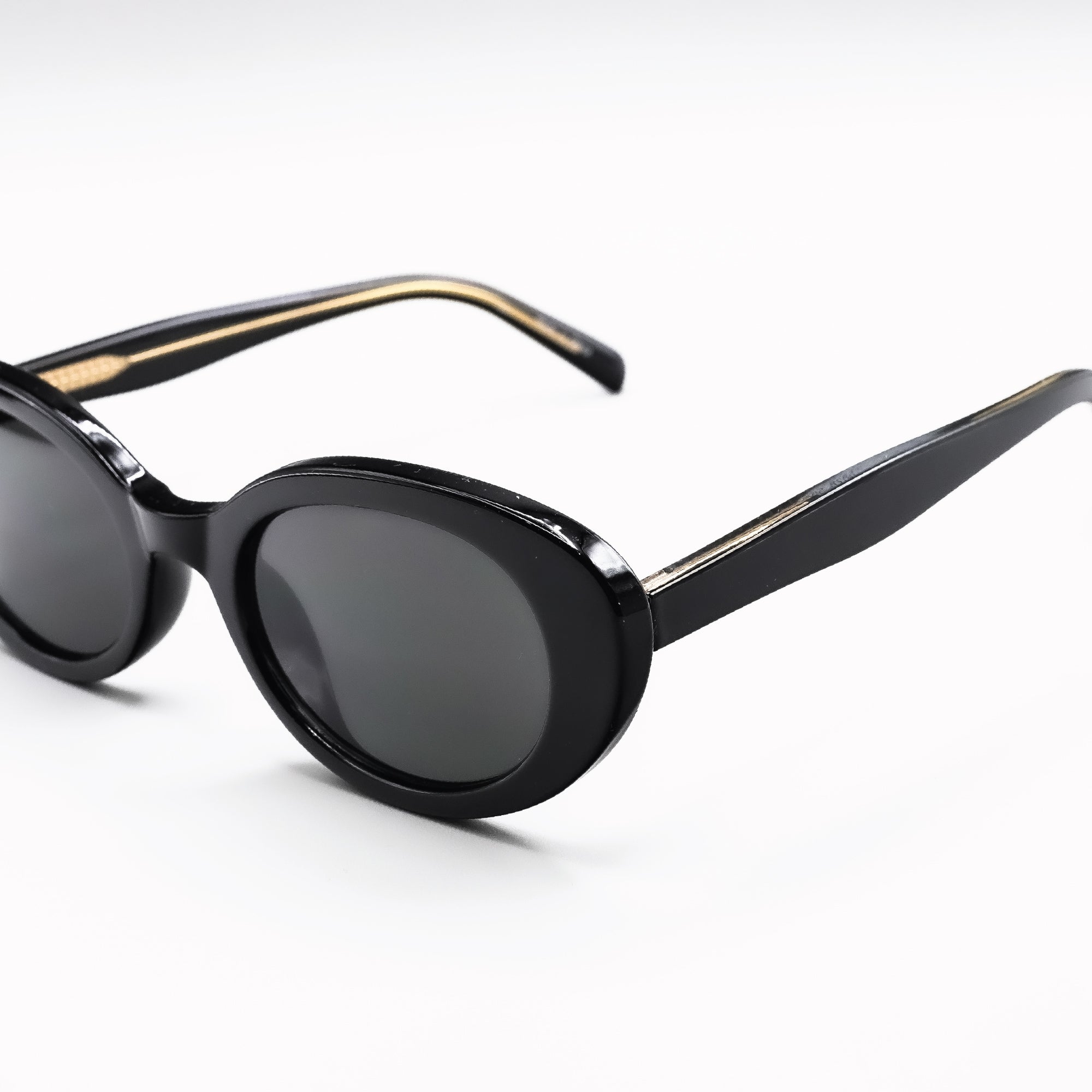 【archive】round black sunglasses Black Round Eye Sunglasses