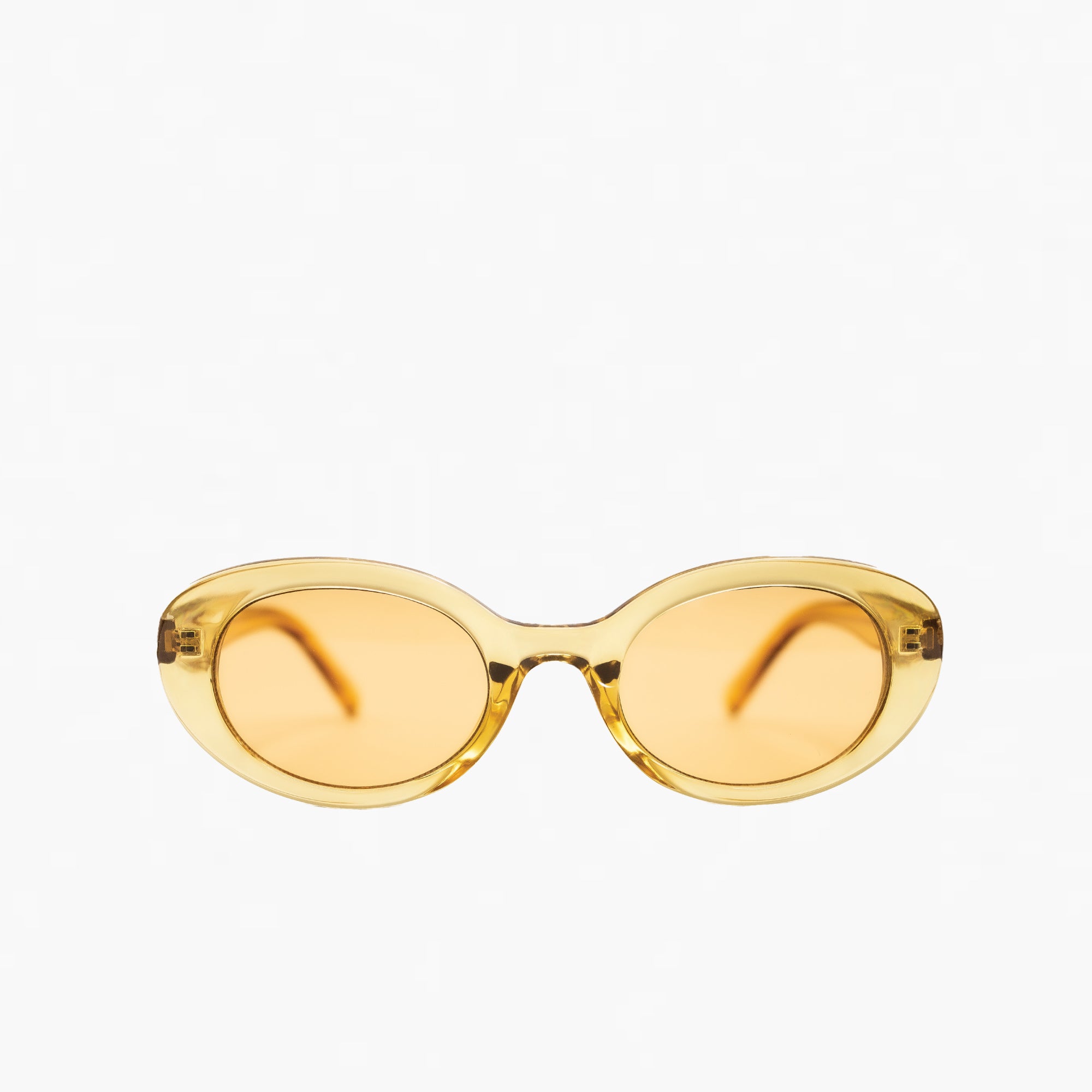 Yellow Tint Yellow Frame Round Eye Sunglasses