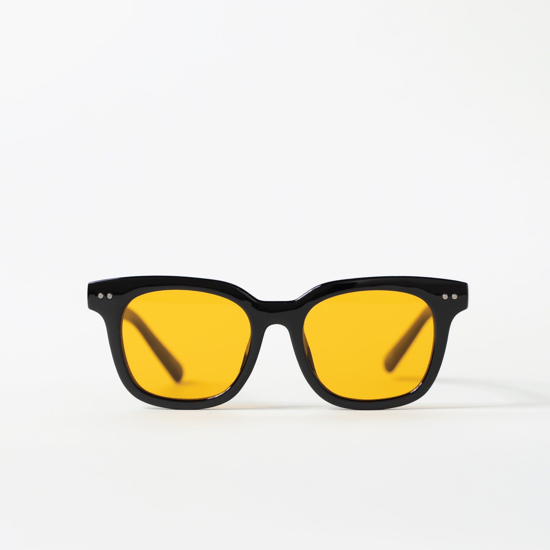 Yellow Tint Large Square Frame Sunglasses