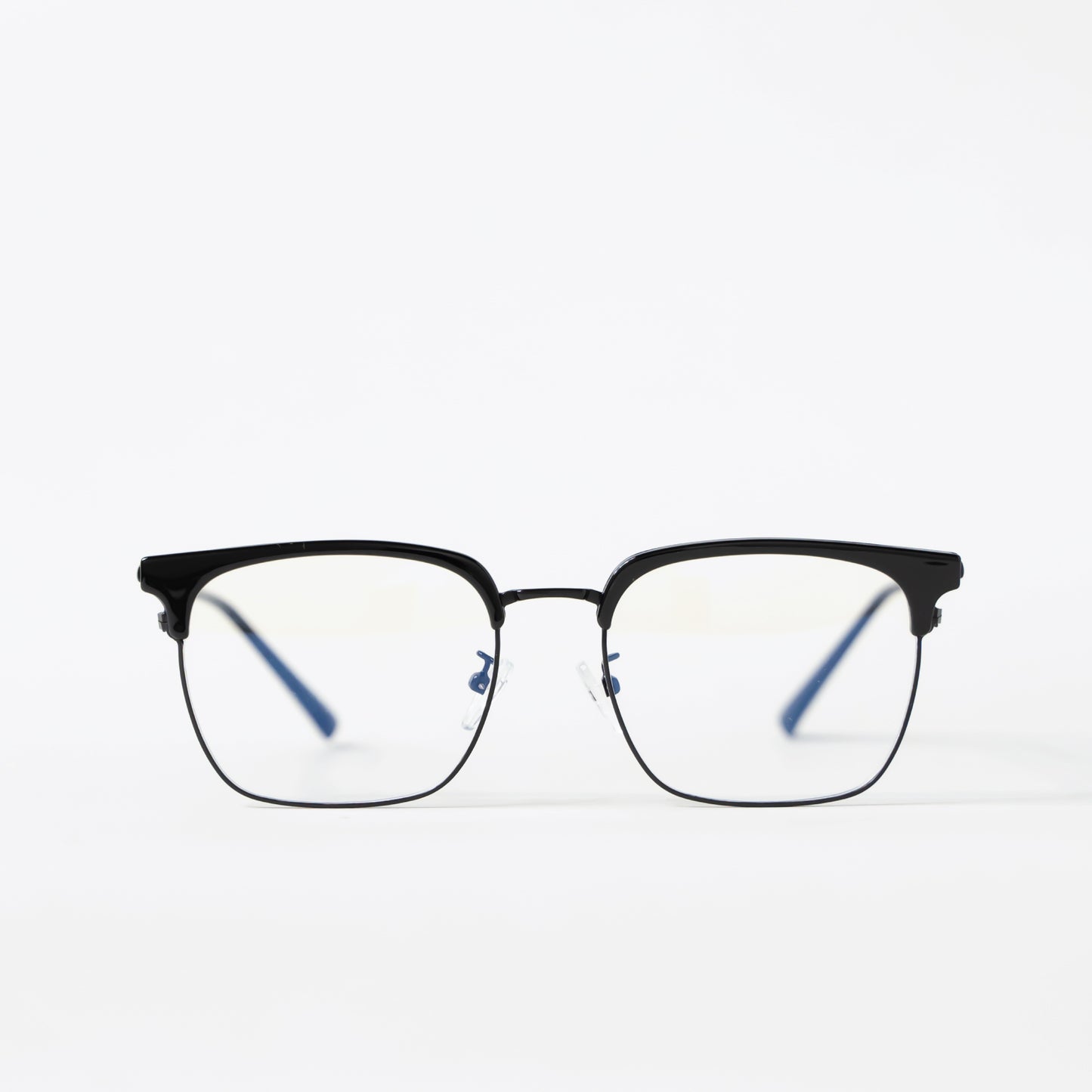 Black Classic Retro Square Glasses