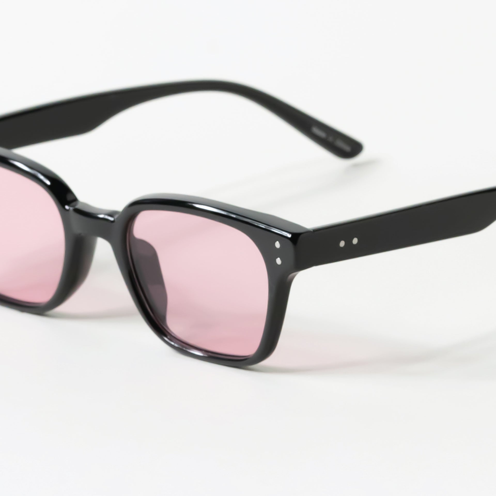 Pink Tint Square Rectangle Sunglasses