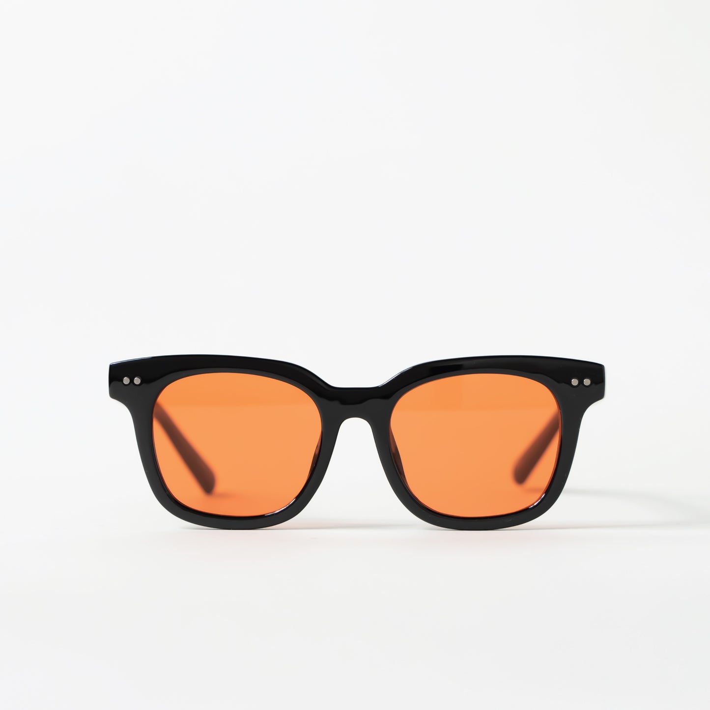 Orange Tint Large Square Frame Sunglasses