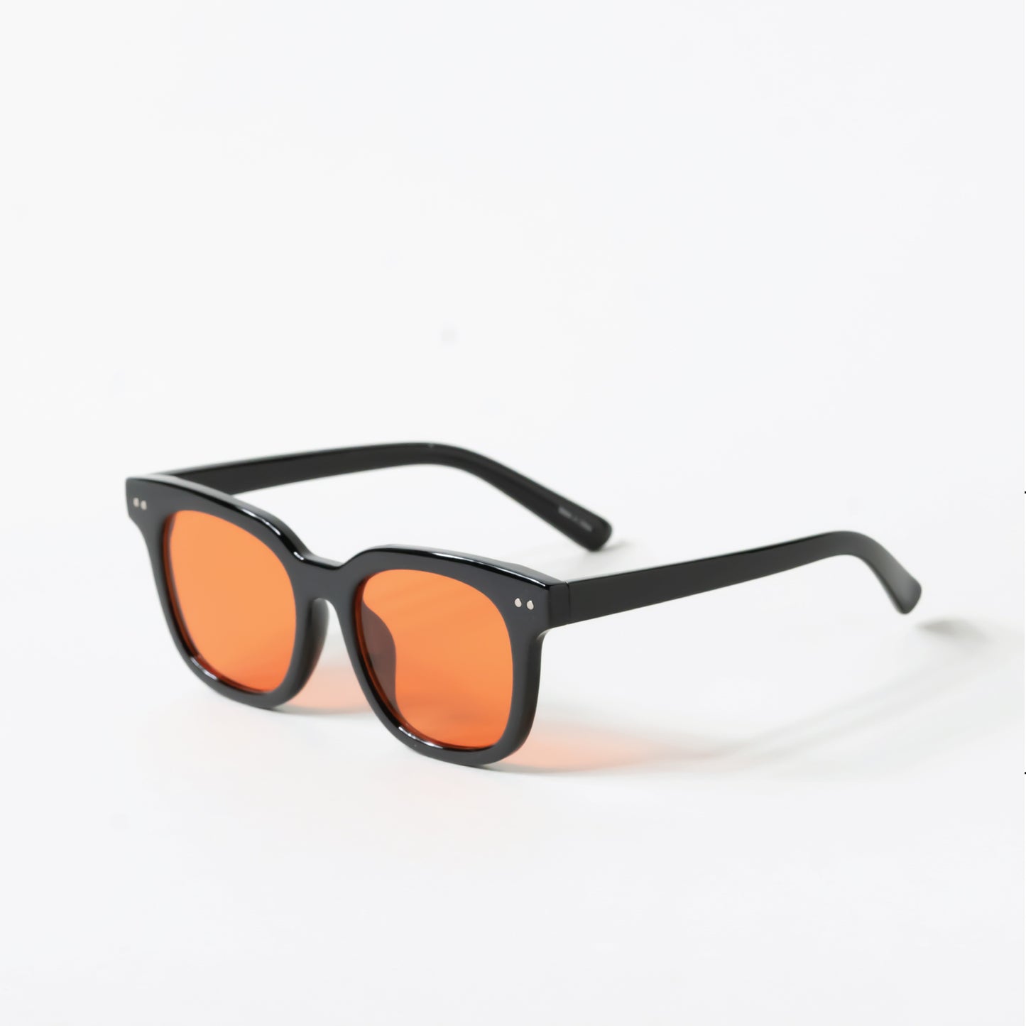 Orange Tint Large Square Frame Sunglasses