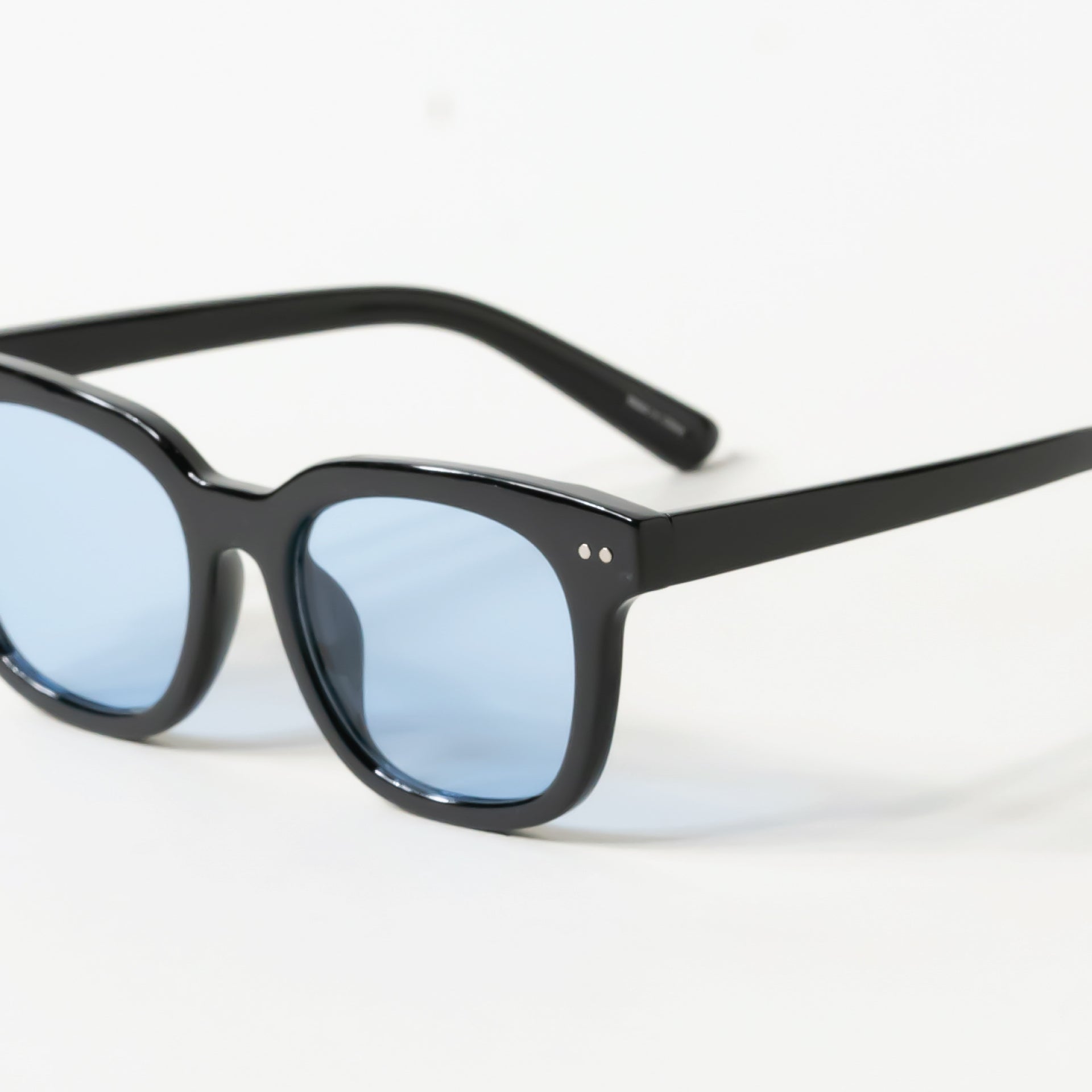 Light Blue Tint Large Square Frame Sunglasses