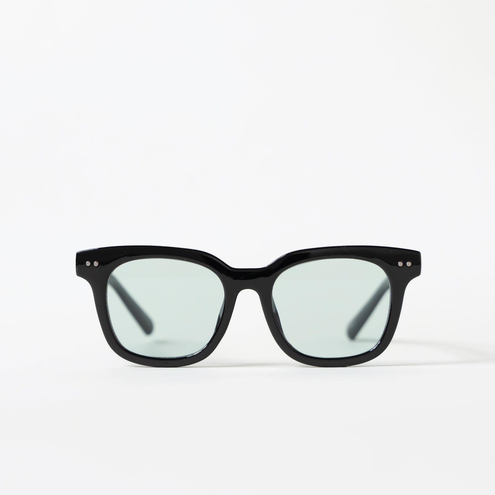Light Green Tint Large Square Frame Sunglasses