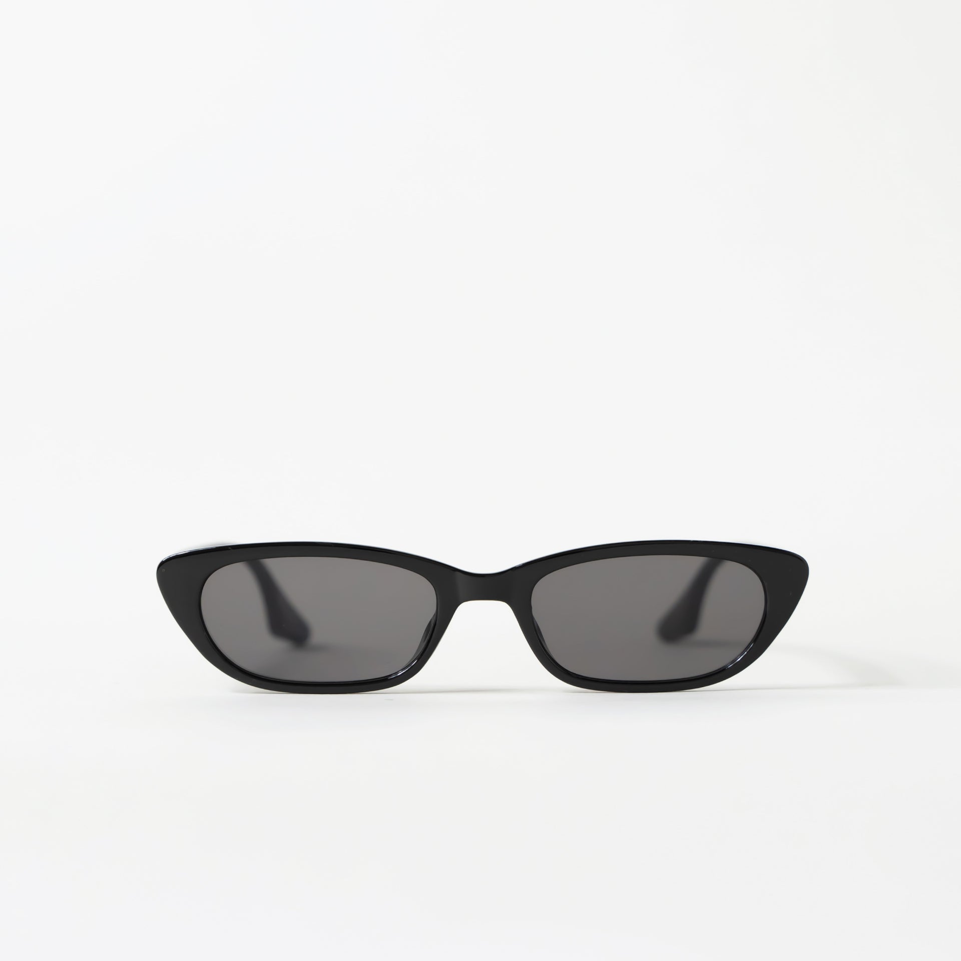 Black Skinny Cat Eye Sunglasses