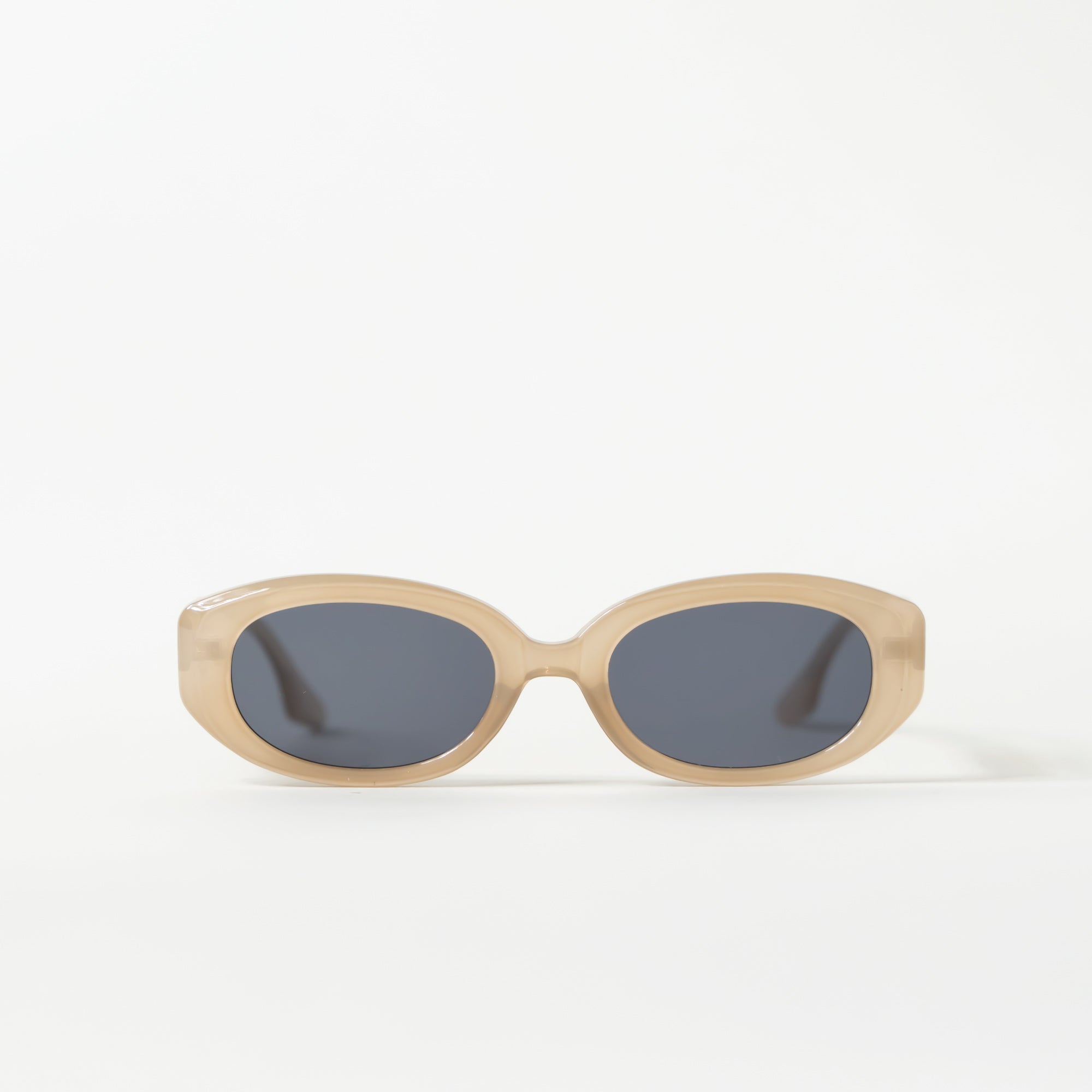 Beige Marble Round Eye Sunglasses
