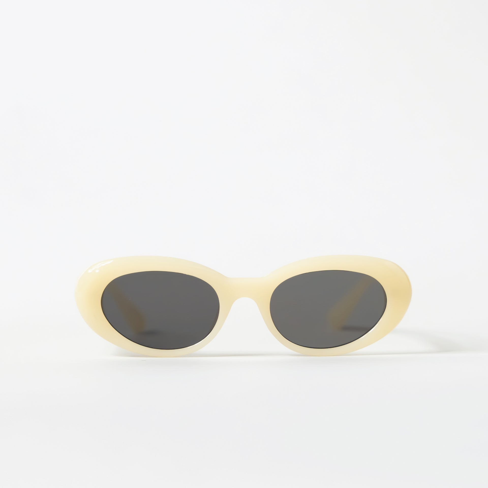 Yellow Marble Round Eye Sunglasses