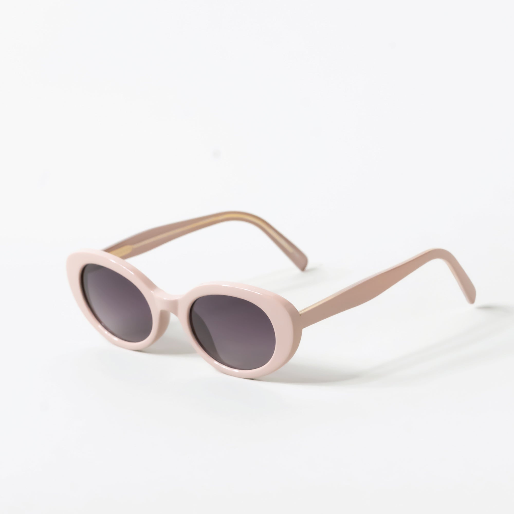 Matte Pink Round Eye Sunglasses