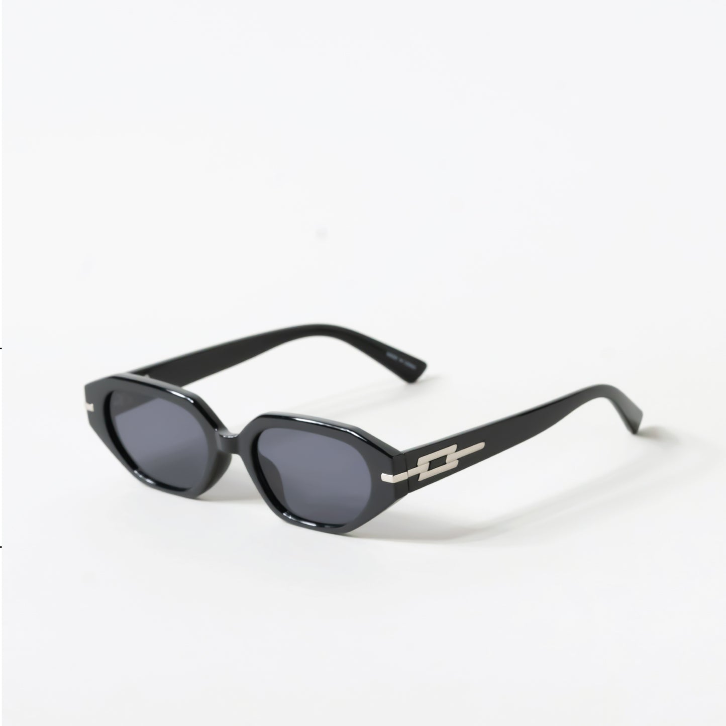 Slim Rectangular Side Detail Sunglasses