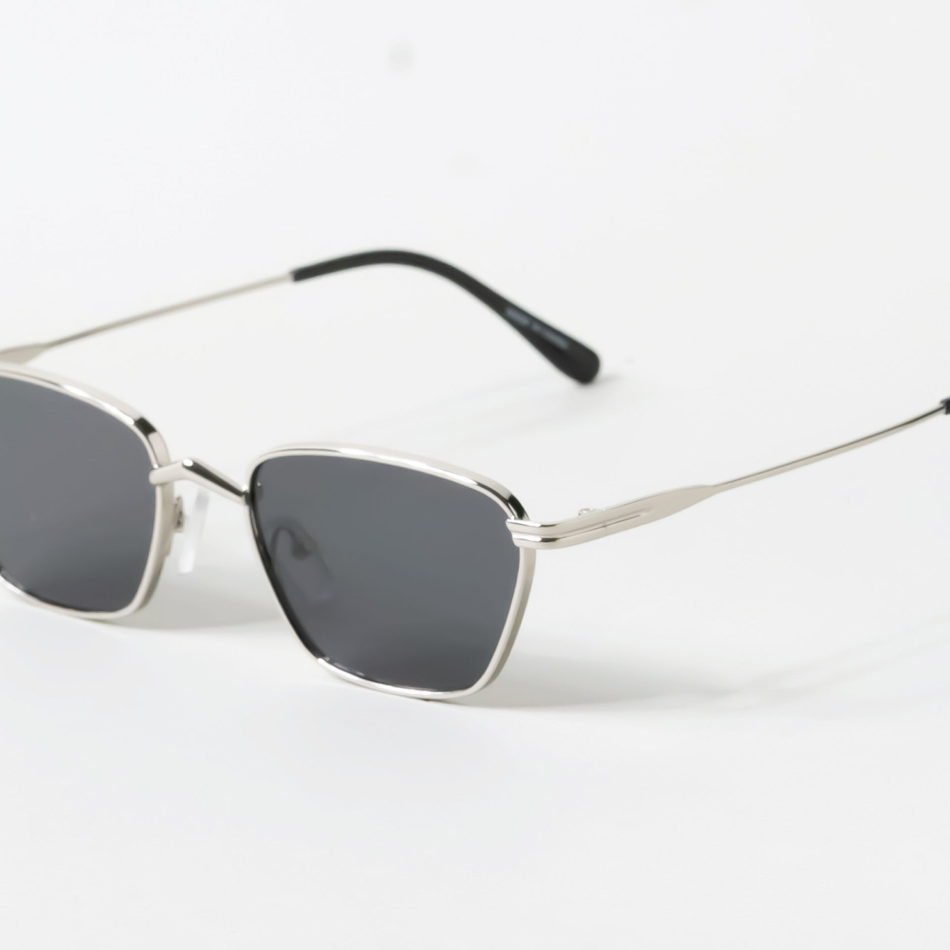 Silver Metal Frame Small Square Sunglasses