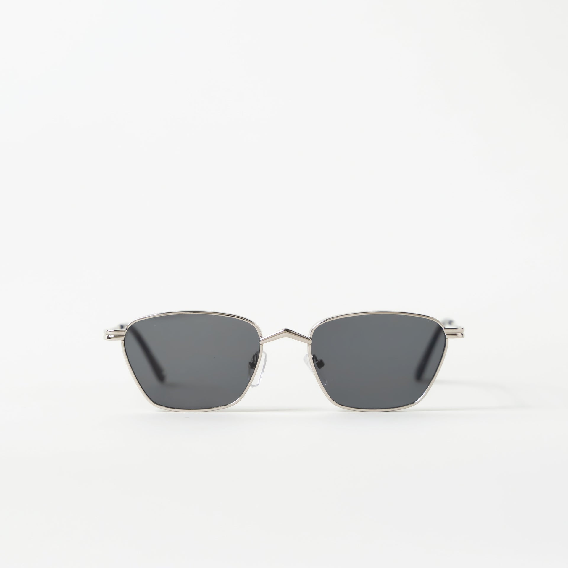 Silver Metal Frame Small Square Sunglasses