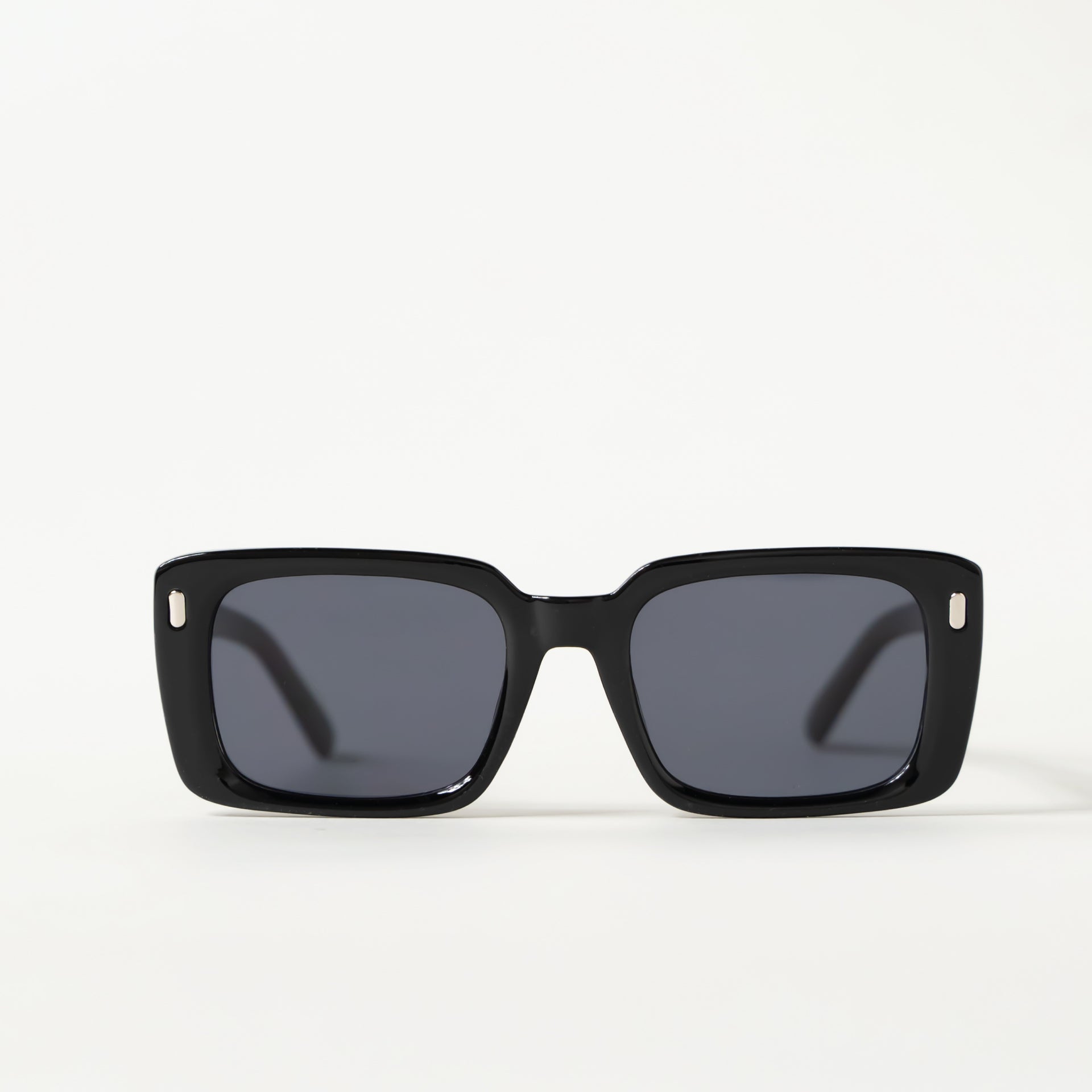 Black Large Rectangle Sunglasses