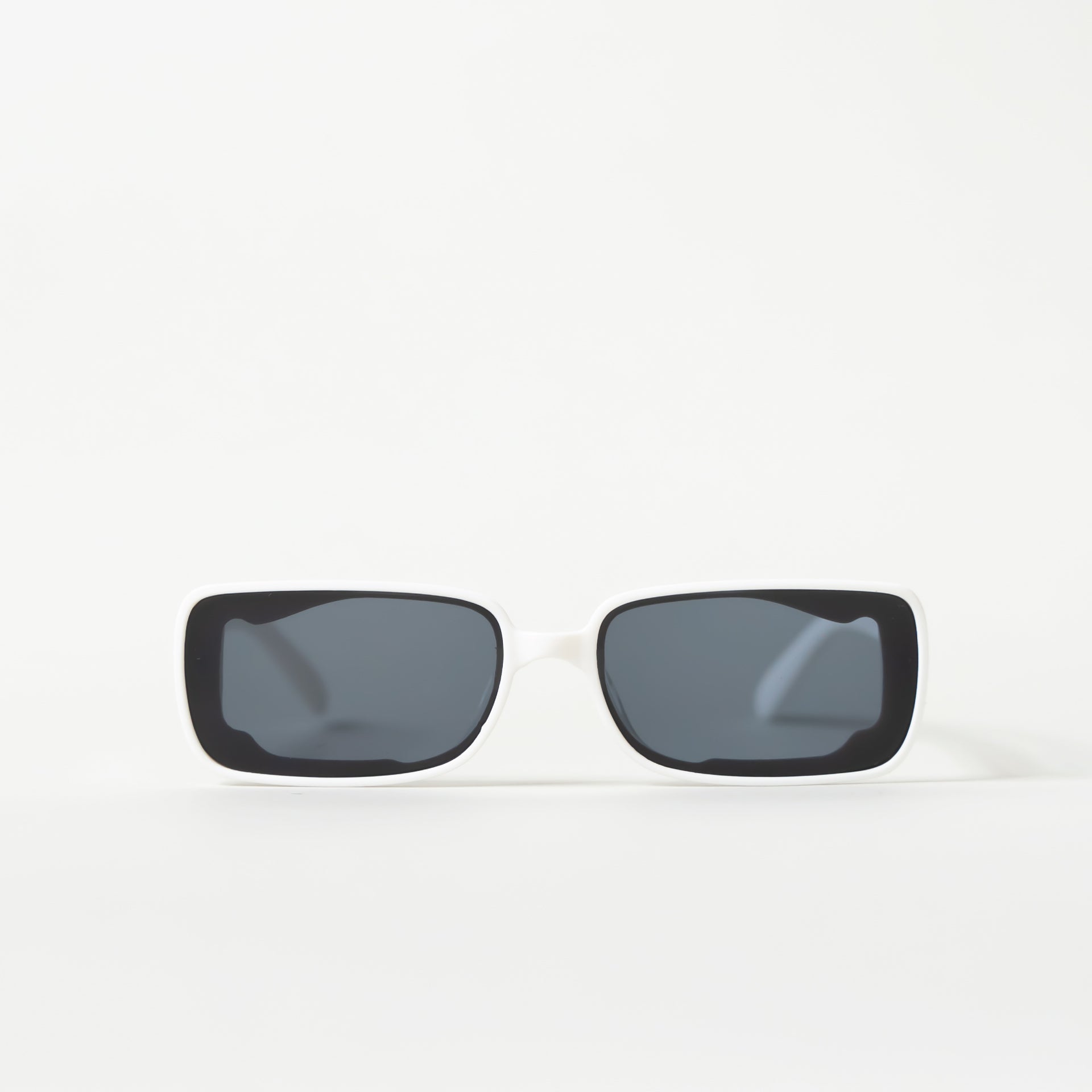 White Rectangle Inner Pattern Sunglasses