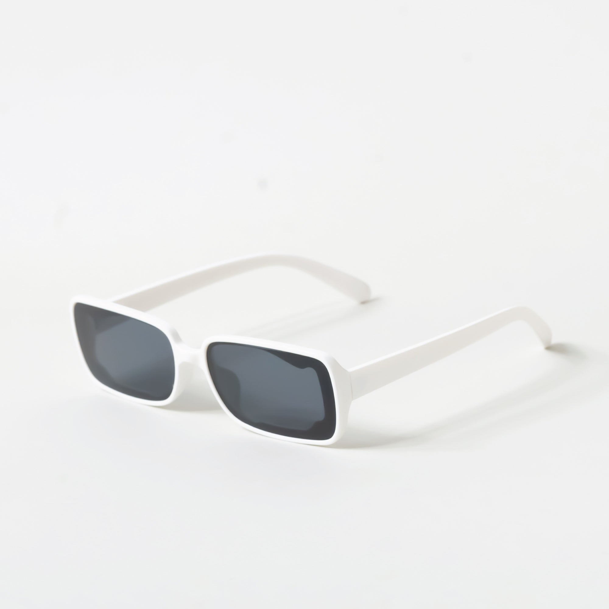 White Rectangle Inner Pattern Sunglasses